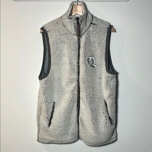 Gray Sherpa Fleece Vest